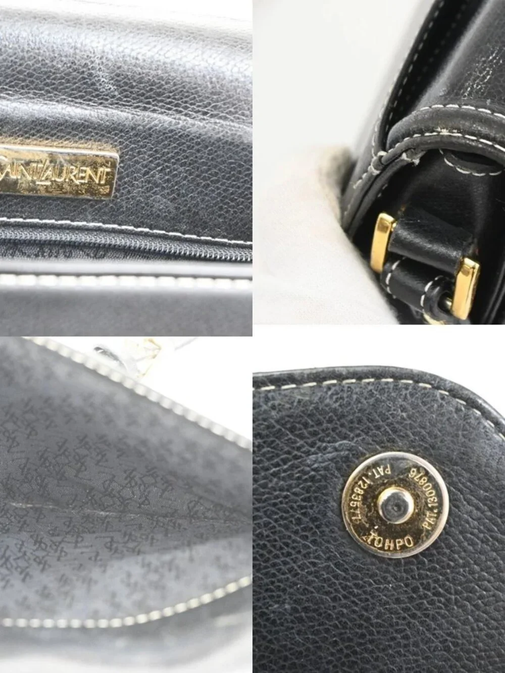 YVES SAINT LAURENT Cassandra Shoulder Crossbody Bag Leather Black GHW 30TA582 - Picture 15 of 16